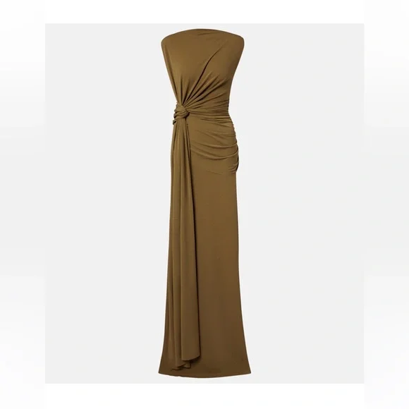 Alex Perry Dropped Crepe Jersey Gown - Picture 2 of 7